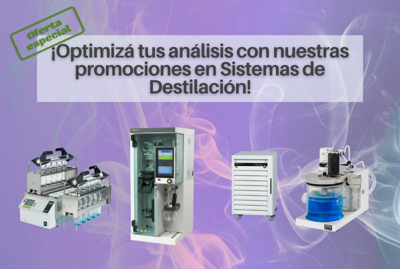 ¡Optimizá tus análisis con nuestras promociones en Sistemas de Destilación!